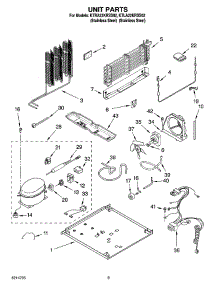 05 - Unit Parts parts for Kitchenaid Refrigerator KTLA22KRSS02 from AppliancePartsPros.com