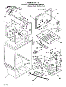 02 - Liner Parts parts for Kitchenaid Refrigerator KTLA19KRSS01 from AppliancePartsPros.com
