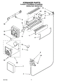 06 - Icemaker Parts parts for Kitchenaid Refrigerator KTRA22EMSS04 from AppliancePartsPros.com
