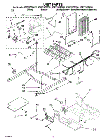 11 - Unit Parts parts for Kitchenaid Refrigerator KSRT25CRBT01 from AppliancePartsPros.com