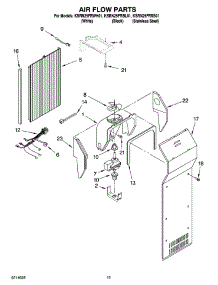 09 - Air Flow Parts parts for Kitchenaid Refrigerator KSRN25FRSS01 from AppliancePartsPros.com