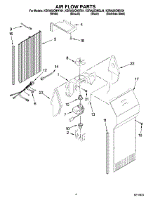 03 - Air Flow Parts parts for Kitchenaid Refrigerator KSRA22CNBT01 from AppliancePartsPros.com