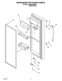 06 - Refrigerator Door Parts parts for Kitchenaid Refrigerator KSRW25CRSS02 from AppliancePartsPros.com