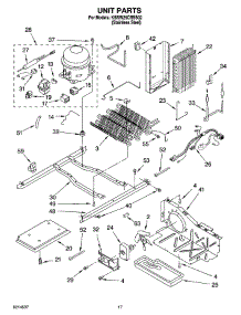 11 - Unit Parts parts for Kitchenaid Refrigerator KSRW25CRSS02 from AppliancePartsPros.com