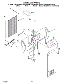 09 - Air Flow Parts parts for Kitchenaid Refrigerator KSRP25FSMS00 from AppliancePartsPros.com