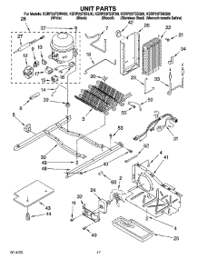 11 - Unit Parts parts for Kitchenaid Refrigerator KSRP25FSMS00 from AppliancePartsPros.com