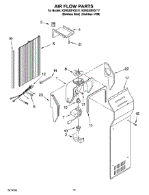 09 - Air Flow Parts parts for Kitchenaid Refrigerator KSRG25FKST17 from AppliancePartsPros.com