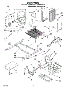 11 - Unit Parts parts for Kitchenaid Refrigerator KSRG25FKST17 from AppliancePartsPros.com