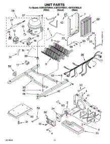 11 - Unit Parts parts for Kitchenaid Refrigerator KSRF25FRWH01 from AppliancePartsPros.com