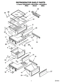 03 - Refrigerator Shelf Parts parts for Kitchenaid Refrigerator KSRF25FRBL01 from AppliancePartsPros.com