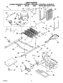 10 - Unit Parts parts for Kitchenaid Refrigerator KSRI22FNWH01 from AppliancePartsPros.com