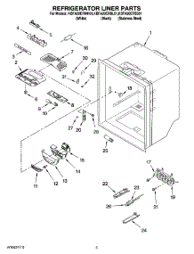 03 - Refrigerator Liner Parts parts for Kitchenaid Refrigerator KBFA20ERWH01 from AppliancePartsPros.com