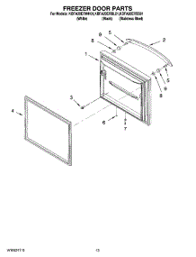 07 - Freezer Door Parts parts for Kitchenaid Refrigerator KBFA20ERBL01 from AppliancePartsPros.com