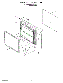 08 - Freezer Door Parts, Optional Parts (Not Included) parts for Kitchenaid Refrigerator KBRP20ERSS01 from AppliancePartsPros.com