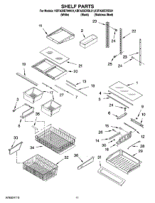 06 - Shelf Parts parts for Kitchenaid Refrigerator KBFA20ERSS01 from AppliancePartsPros.com