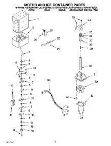 05 - Motor And Ice Container Parts parts for Kitchenaid Refrigerator KSRP25FNST01 from AppliancePartsPros.com