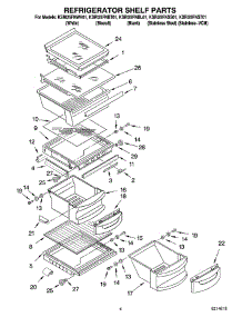 03 - Refrigerator Shelf Parts parts for Kitchenaid Refrigerator KSRI25FNBL01 from AppliancePartsPros.com