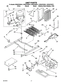11 - Unit Parts parts for Kitchenaid Refrigerator KSRI25FNST01 from AppliancePartsPros.com
