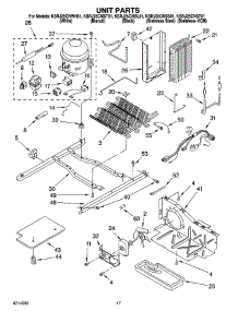 11 - Unit Parts parts for Kitchenaid Refrigerator KSRJ25CNBT01 from AppliancePartsPros.com