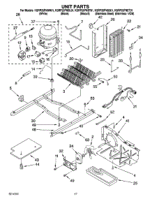 11 - Unit Parts parts for Kitchenaid Refrigerator KSRP25FNBT01 from AppliancePartsPros.com