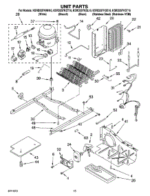 09 - Unit Parts parts for Kitchenaid Refrigerator KSRD25FKBT16 from AppliancePartsPros.com