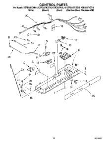 11 - Control Parts parts for Kitchenaid Refrigerator KSRD25FKBT16 from AppliancePartsPros.com