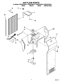 03 - Air Flow Parts parts for Kitchenaid Refrigerator KSRP22FNBL01 from AppliancePartsPros.com