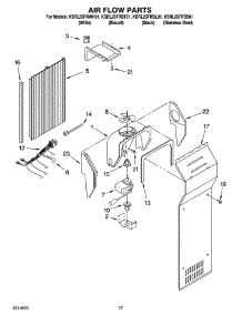 09 - Air Flow Parts parts for Kitchenaid Refrigerator KSRL25FRSS01 from AppliancePartsPros.com
