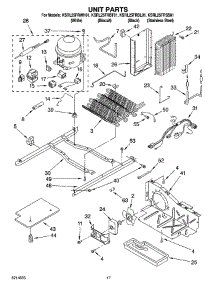 11 - Unit Parts parts for Kitchenaid Refrigerator KSRL25FRSS01 from AppliancePartsPros.com
