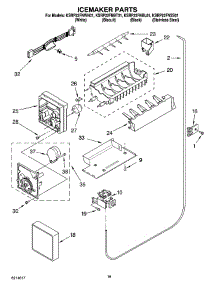 11 - Icemaker Parts, Optional Parts parts for Kitchenaid Refrigerator KSRP22FNBT01 from AppliancePartsPros.com