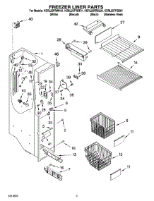 04 - Freezer Liner Parts parts for Kitchenaid Refrigerator KSRL25FRBL01 from AppliancePartsPros.com