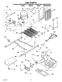 10 - Unit Parts parts for Kitchenaid Refrigerator KSRP22FNWH01 from AppliancePartsPros.com