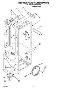 02 - Refrigerator Liner Parts parts for Kitchenaid Refrigerator KSRB22FRBX01 from AppliancePartsPros.com