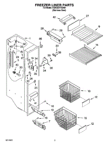 04 - Freezer Liner Parts parts for Kitchenaid Refrigerator KSRB22FRBX01 from AppliancePartsPros.com