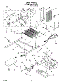 10 - Unit Parts parts for Kitchenaid Refrigerator KSRB22FRBX01 from AppliancePartsPros.com