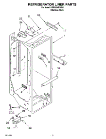 02 - Refrigerator Liner Parts parts for Kitchenaid Refrigerator KSRA22KNSS01 from AppliancePartsPros.com