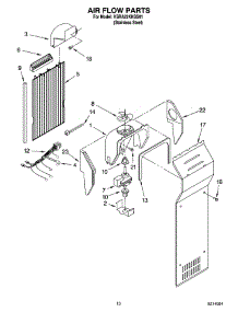 07 - Air Flow Parts parts for Kitchenaid Refrigerator KSRA22KNSS01 from AppliancePartsPros.com