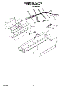 09 - Control Parts, Optional Parts parts for Kitchenaid Refrigerator KSRA22KNSS01 from AppliancePartsPros.com