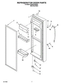 05 - Refrigerator Door Parts parts for Kitchenaid Refrigerator KSRA25KNSS01 from AppliancePartsPros.com