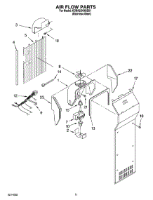 07 - Air Flow Parts parts for Kitchenaid Refrigerator KSRA25KNSS01 from AppliancePartsPros.com