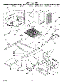 11 - Unit Parts parts for Kitchenaid Refrigerator KSRA25CNLK01 from AppliancePartsPros.com