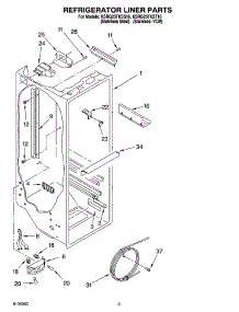 02 - Refrigerator Liner Parts parts for Kitchenaid Refrigerator KSRG25FKST16 from AppliancePartsPros.com