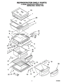 03 - Refrigerator Shelf Parts parts for Kitchenaid Refrigerator KSRG25FKST16 from AppliancePartsPros.com