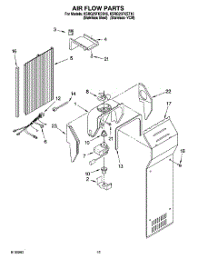 09 - Air Flow Parts parts for Kitchenaid Refrigerator KSRG25FKST16 from AppliancePartsPros.com