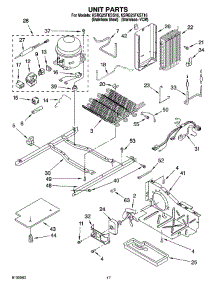 11 - Unit Parts parts for Kitchenaid Refrigerator KSRG25FKST16 from AppliancePartsPros.com