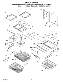 06 - Shelf Parts parts for Kitchenaid Refrigerator KBLA22ERSS00 from AppliancePartsPros.com