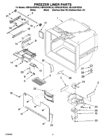02 - Freezer Liner Parts parts for Kitchenaid Refrigerator KBRA22KRSS00 from AppliancePartsPros.com