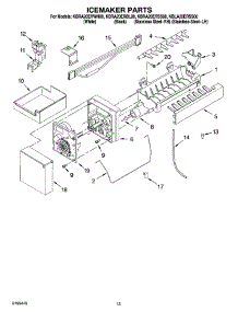 08 - Icemaker Parts, Optional Parts parts for Kitchenaid Refrigerator KBRA20ERWH00 from AppliancePartsPros.com