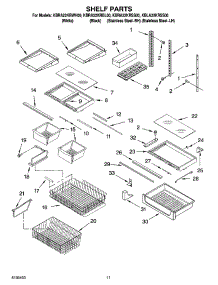 07 - Shelf Parts, Optional Parts parts for Kitchenaid Refrigerator KBRA22KRWH00 from AppliancePartsPros.com