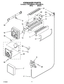 06 - Icemaker Parts parts for Kitchenaid Refrigerator KTRP22EMBT03 from AppliancePartsPros.com
